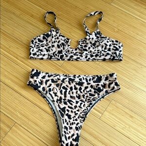 Leopard Print Bikini Set